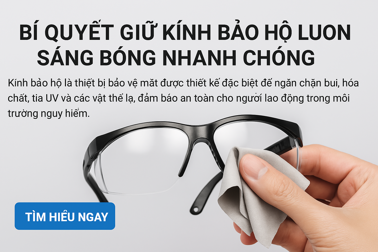 Bí Quyết Giữ Kính Bảo Hộ Luôn Sáng Bóng Nhanh Chóng